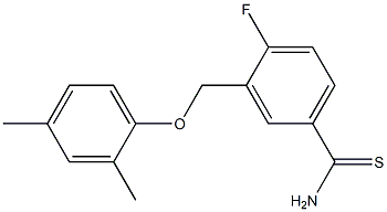 3-(2,4-dimethylphenoxymethyl)-4-fluorobenzene-1-carbothioamide