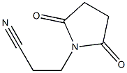 3-(2,5-dioxopyrrolidin-1-yl)propanenitrile,,结构式