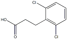3-(2,6-dichlorophenyl)propanoic acid,,结构式