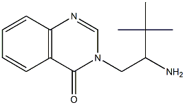 3-(2-amino-3,3-dimethylbutyl)-3,4-dihydroquinazolin-4-one Struktur