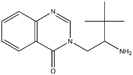 3-(2-amino-3,3-dimethylbutyl)-3,4-dihydroquinazolin-4-one 化学構造式