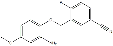 3-(2-amino-4-methoxyphenoxymethyl)-4-fluorobenzonitrile|