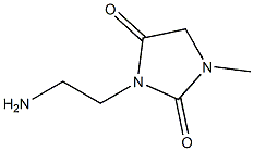 3-(2-aminoethyl)-1-methylimidazolidine-2,4-dione 化学構造式
