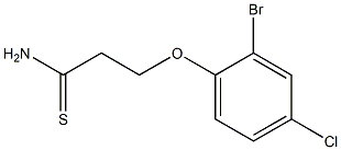 3-(2-bromo-4-chlorophenoxy)propanethioamide