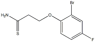3-(2-bromo-4-fluorophenoxy)propanethioamide Struktur