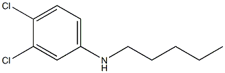 3,4-dichloro-N-pentylaniline Structure