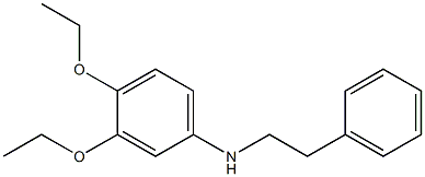 3,4-diethoxy-N-(2-phenylethyl)aniline Struktur