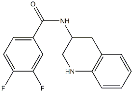 3,4-difluoro-N-(1,2,3,4-tetrahydroquinolin-3-yl)benzamide 化学構造式