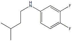 3,4-difluoro-N-(3-methylbutyl)aniline Structure