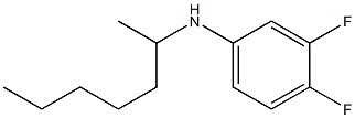 3,4-difluoro-N-(heptan-2-yl)aniline Struktur