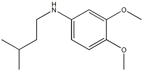 3,4-dimethoxy-N-(3-methylbutyl)aniline Structure