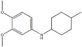 3,4-dimethoxy-N-(4-methylcyclohexyl)aniline 化学構造式