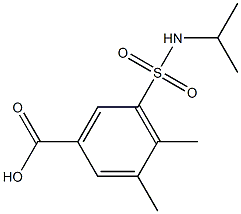 3,4-dimethyl-5-(propan-2-ylsulfamoyl)benzoic acid Structure