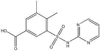 3,4-dimethyl-5-(pyrimidin-2-ylsulfamoyl)benzoic acid