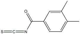 3,4-dimethylbenzoyl isothiocyanate 化学構造式