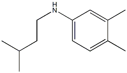 3,4-dimethyl-N-(3-methylbutyl)aniline Structure