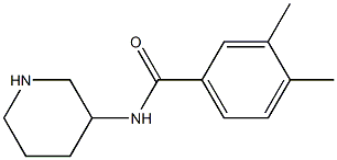 3,4-dimethyl-N-(piperidin-3-yl)benzamide Struktur