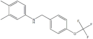 3,4-dimethyl-N-{[4-(trifluoromethoxy)phenyl]methyl}aniline,,结构式