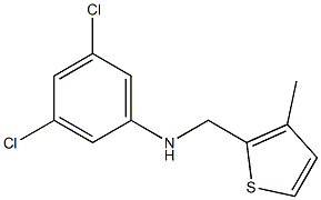3,5-dichloro-N-[(3-methylthiophen-2-yl)methyl]aniline,,结构式