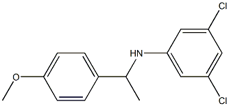 3,5-dichloro-N-[1-(4-methoxyphenyl)ethyl]aniline 化学構造式