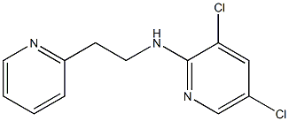 3,5-dichloro-N-[2-(pyridin-2-yl)ethyl]pyridin-2-amine 化学構造式