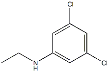 3,5-dichloro-N-ethylaniline 化学構造式