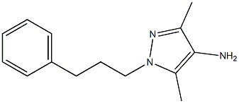 3,5-dimethyl-1-(3-phenylpropyl)-1H-pyrazol-4-amine 结构式