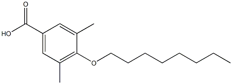 3,5-dimethyl-4-(octyloxy)benzoic acid Structure