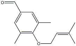 3,5-dimethyl-4-[(3-methylbut-2-en-1-yl)oxy]benzaldehyde Structure