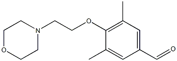 3,5-dimethyl-4-[2-(morpholin-4-yl)ethoxy]benzaldehyde 结构式