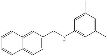 3,5-dimethyl-N-(naphthalen-2-ylmethyl)aniline Struktur