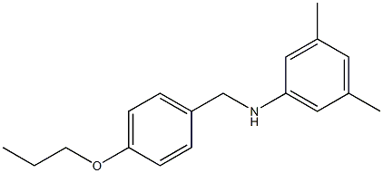  3,5-dimethyl-N-[(4-propoxyphenyl)methyl]aniline