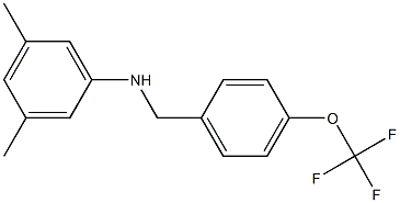 3,5-dimethyl-N-{[4-(trifluoromethoxy)phenyl]methyl}aniline