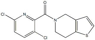 3,6-dichloro-2-{4H,5H,6H,7H-thieno[3,2-c]pyridin-5-ylcarbonyl}pyridine Structure