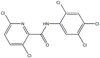 3,6-dichloro-N-(2,4,5-trichlorophenyl)pyridine-2-carboxamide 化学構造式