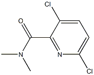3,6-dichloro-N,N-dimethylpyridine-2-carboxamide,,结构式