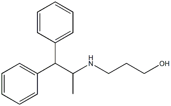 3-[(1,1-diphenylpropan-2-yl)amino]propan-1-ol,,结构式