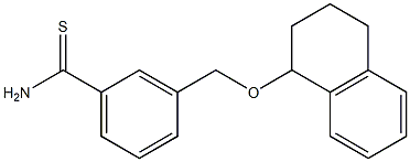 3-[(1,2,3,4-tetrahydronaphthalen-1-yloxy)methyl]benzene-1-carbothioamide 化学構造式
