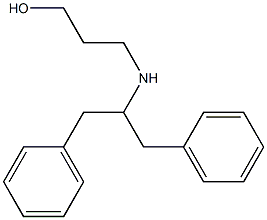 3-[(1,3-diphenylpropan-2-yl)amino]propan-1-ol 结构式