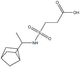 3-[(1-{bicyclo[2.2.1]heptan-2-yl}ethyl)sulfamoyl]propanoic acid Structure