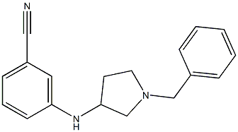 3-[(1-benzylpyrrolidin-3-yl)amino]benzonitrile 结构式