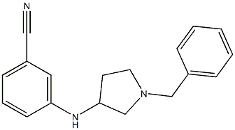 3-[(1-benzylpyrrolidin-3-yl)amino]benzonitrile,,结构式