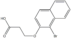 3-[(1-bromo-2-naphthyl)oxy]propanoic acid,,结构式