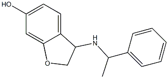3-[(1-phenylethyl)amino]-2,3-dihydro-1-benzofuran-6-ol Struktur