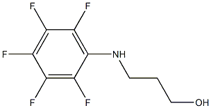 3-[(2,3,4,5,6-pentafluorophenyl)amino]propan-1-ol 结构式