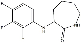 3-[(2,3,4-trifluorophenyl)amino]azepan-2-one,,结构式