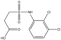 3-[(2,3-dichlorophenyl)sulfamoyl]propanoic acid Struktur