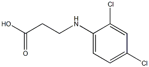 3-[(2,4-dichlorophenyl)amino]propanoic acid 化学構造式