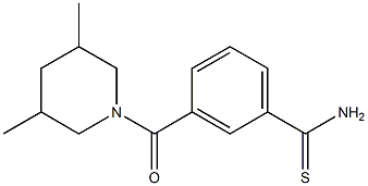  3-[(3,5-dimethylpiperidin-1-yl)carbonyl]benzenecarbothioamide