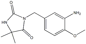 3-[(3-amino-4-methoxyphenyl)methyl]-5,5-dimethylimidazolidine-2,4-dione